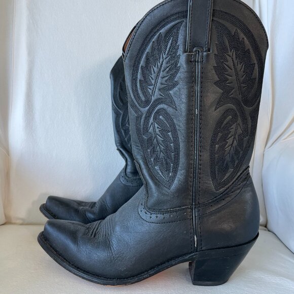Vintage black cowboy boots - Picture 3 of 6